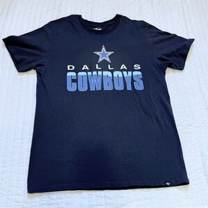 NFL Dallas Cowboys '47 Brand Men's Blue Short Sleeve Crew Neck Tee Shirt Large